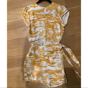 Reformation | Wrap Silky Print Mini Dress